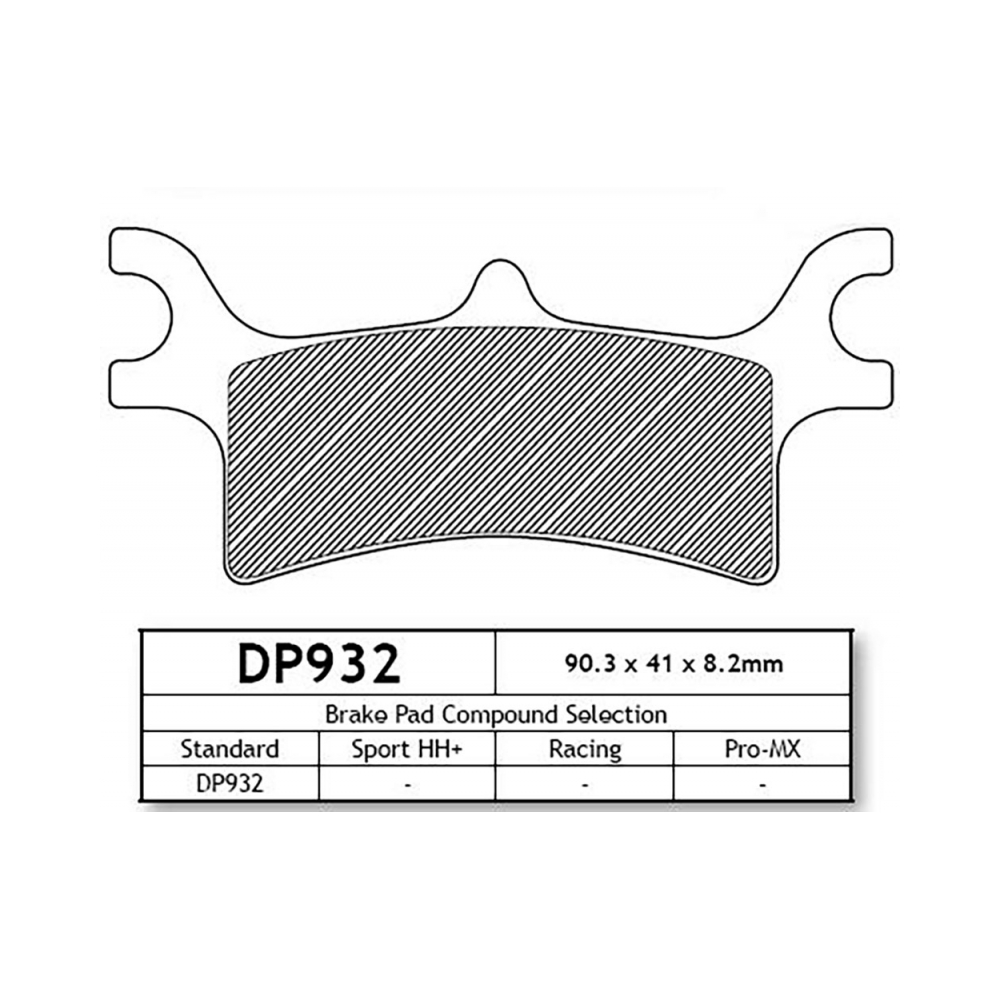 DP Brakes DP932 Накладки - изглед 2