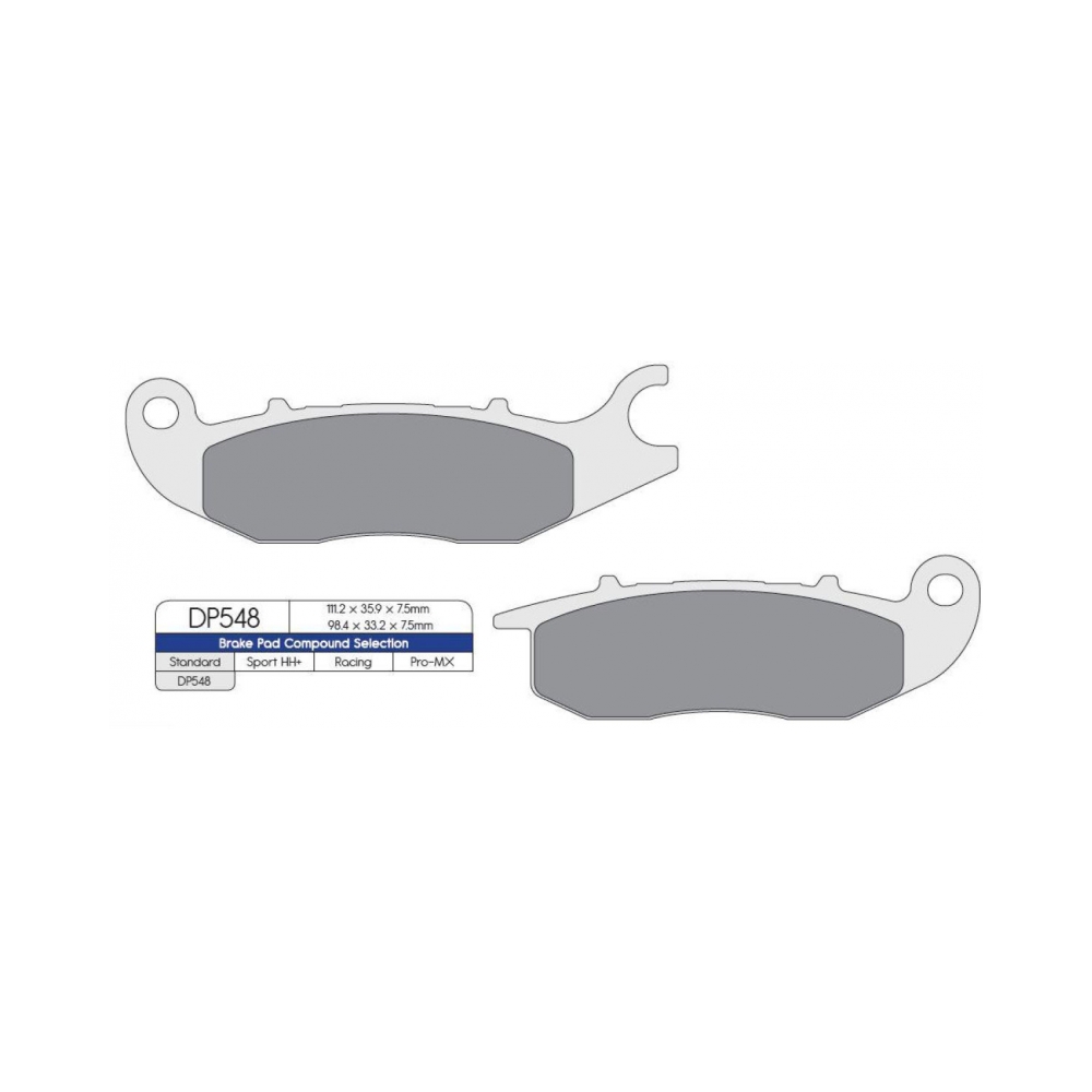 DP Brakes Накладки DP548 - изглед 2 - BobiMX.com DP Brakes Накладки DP548 - изглед 2