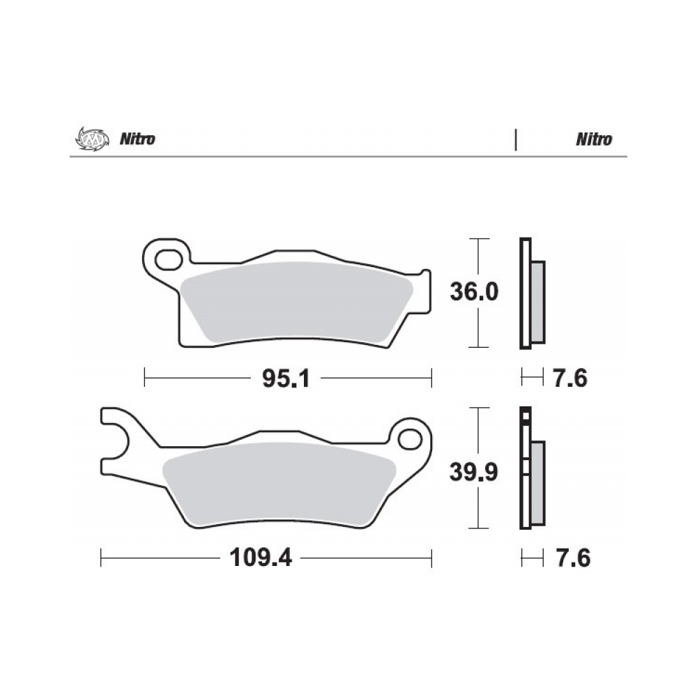 Moto-Master 098821 Накладки - изглед 1