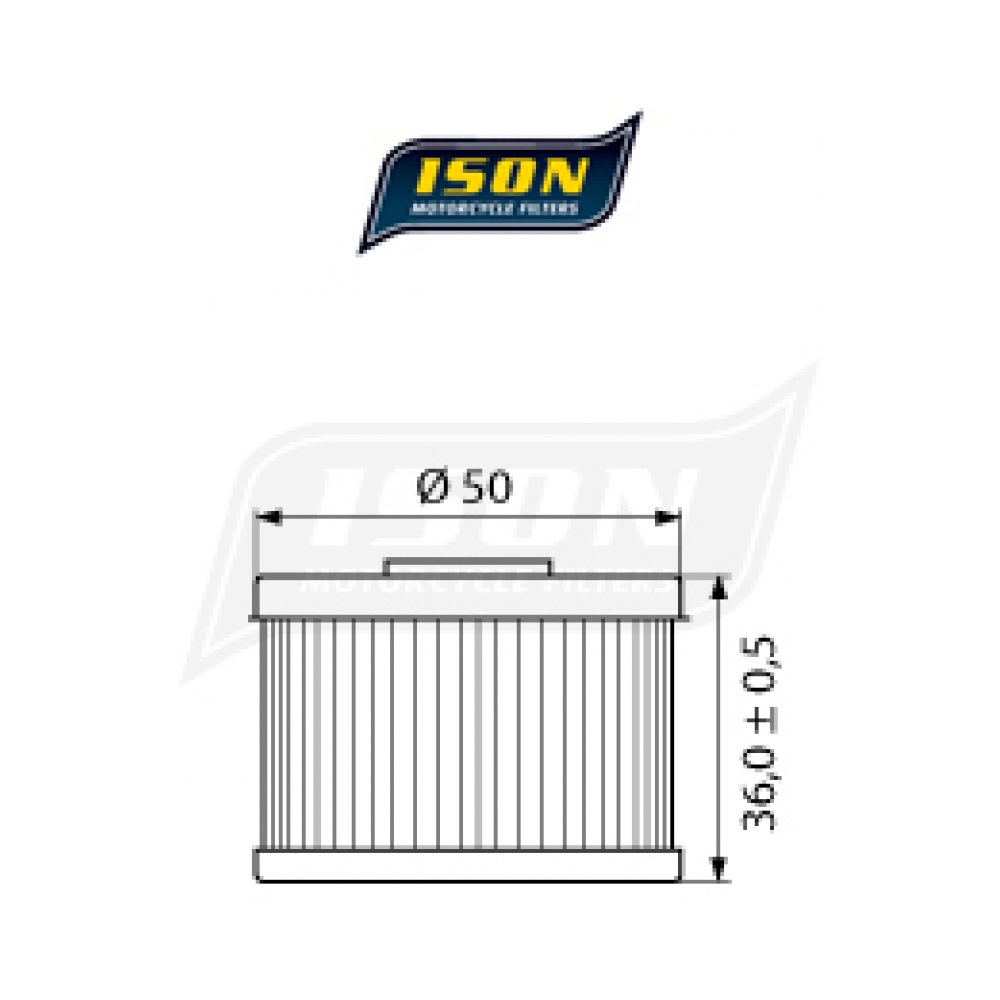 ISON Маслен филтър ISON112 Honda, Kawasaki, Gas Gas - изглед 2