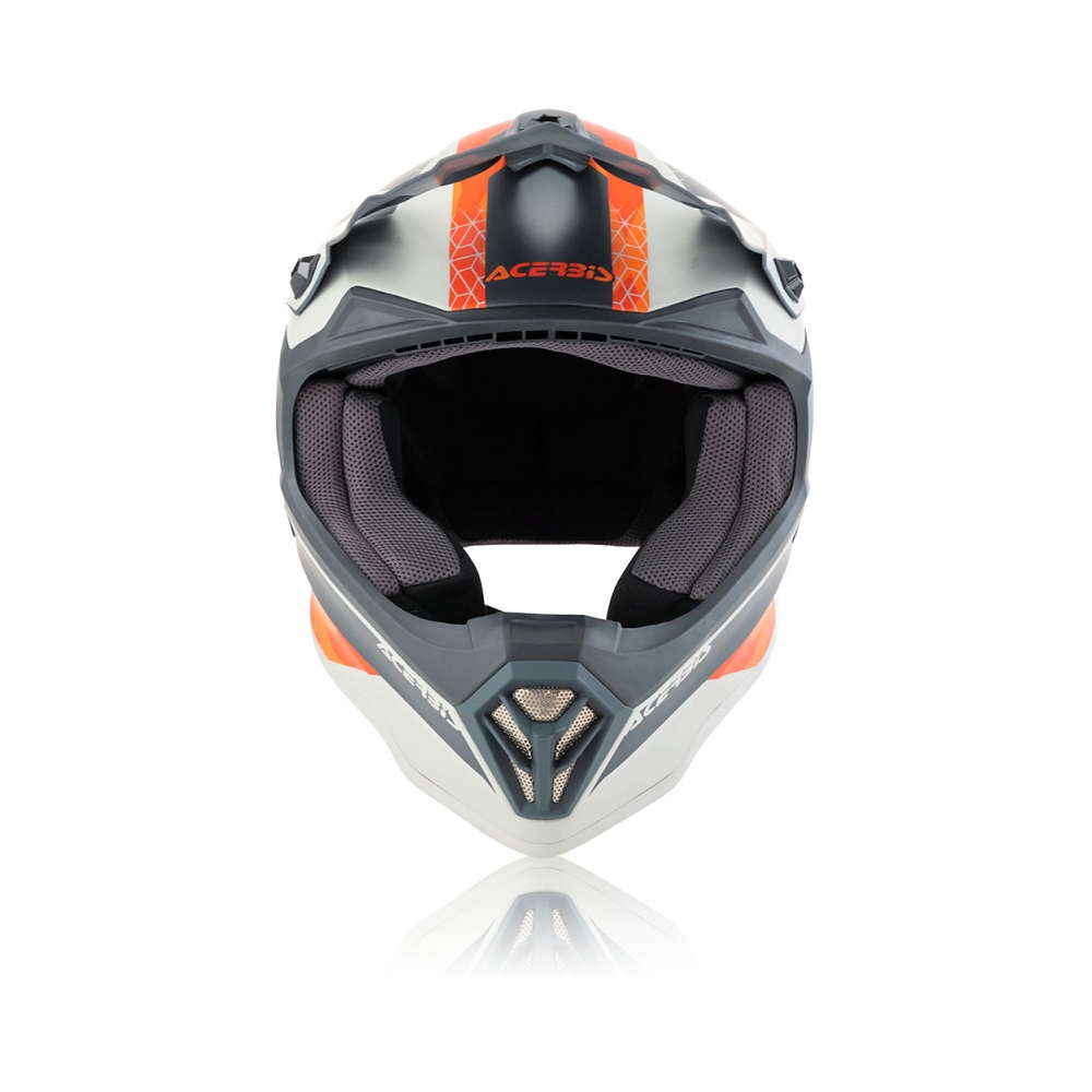 Acerbis Детска каска Impact Steel Junior Orange/Grey - изглед 2