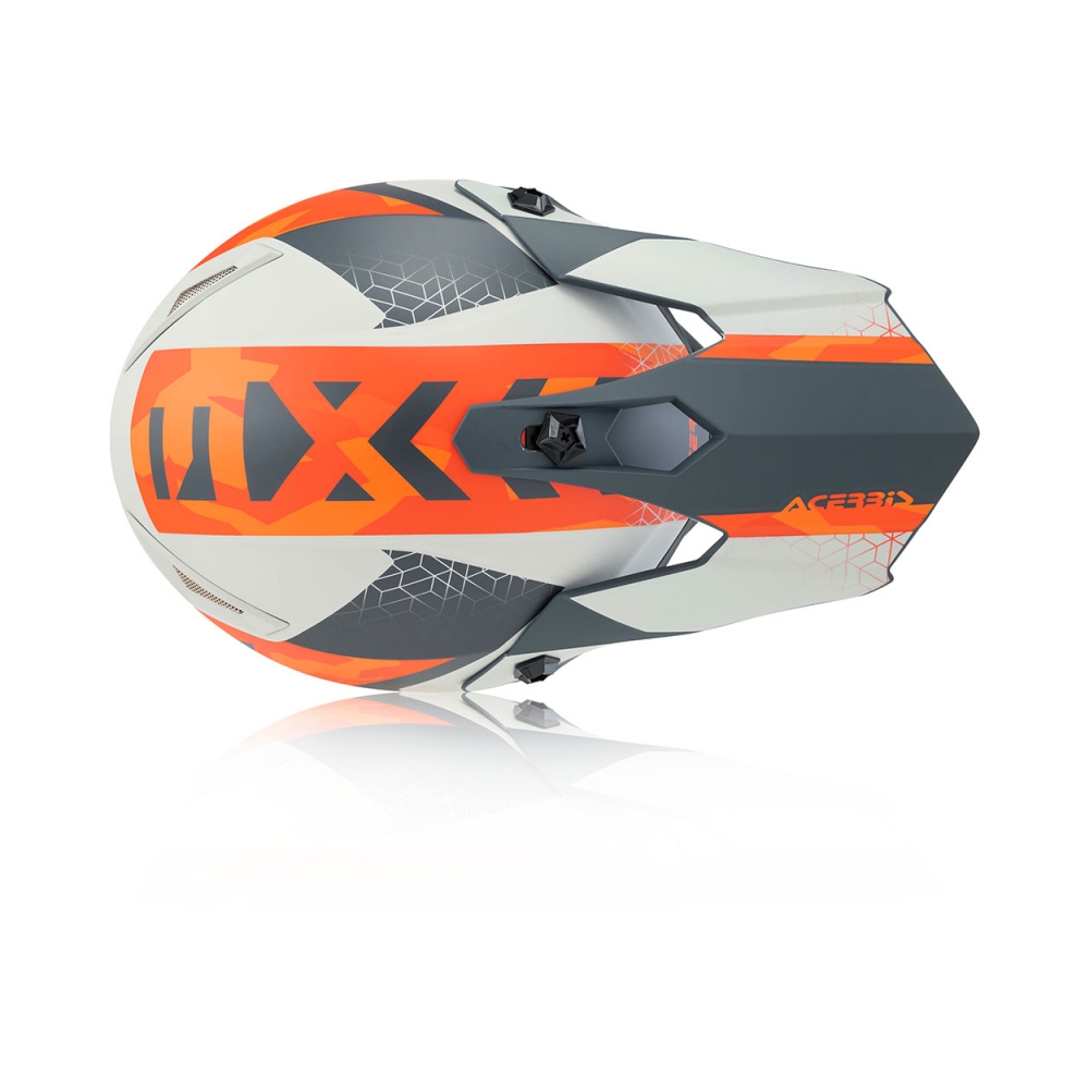 Acerbis Детска каска Impact Steel Junior Orange/Grey - изглед 6