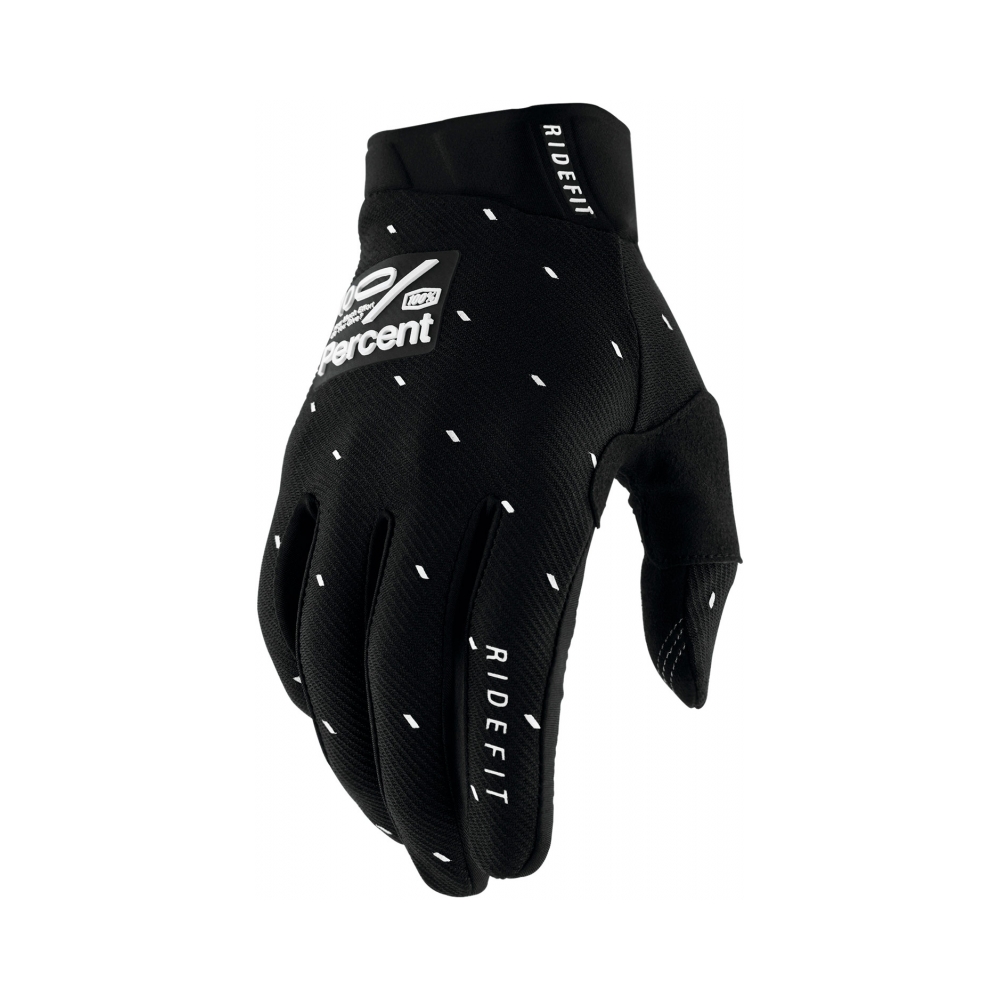 100% Ръкавици Ridefit Slasher Black - изглед 1