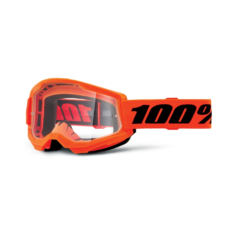100% Очила Strata2 Neon Orange - изглед 1
