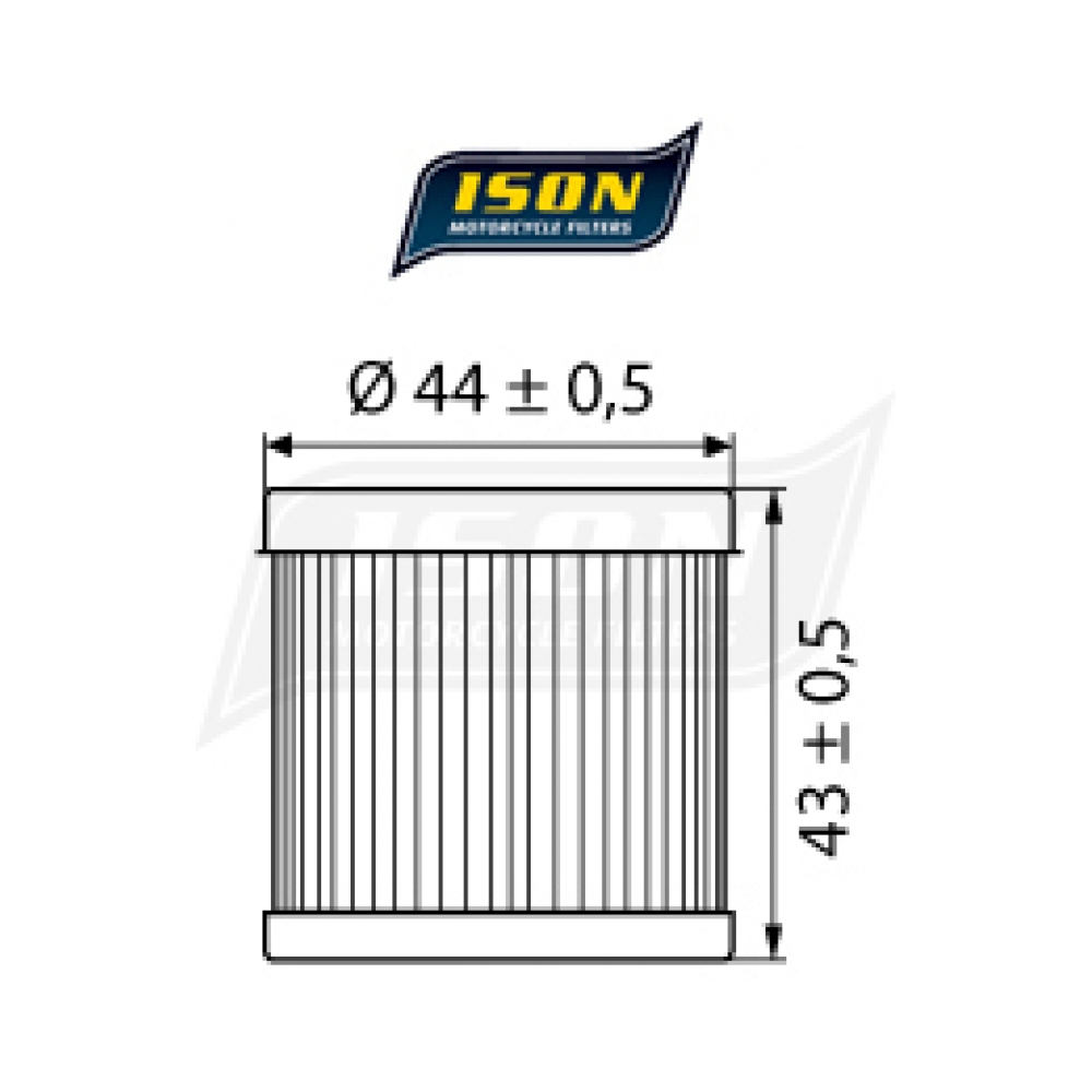 ISON Маслен филтър ISON139 Suzuki DR-Z400 00-24, LT-Z400 02-18 - изглед 2