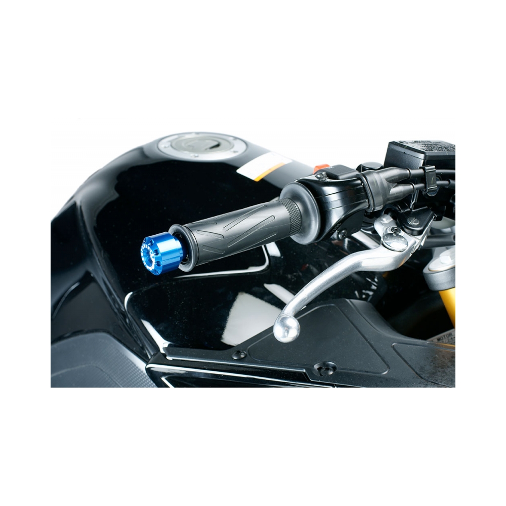 Puig Балансьори за кормило Longs за Yamaha MT-09 21-23, YZF-R1 98-14, YZF-R6 06-16, FJR, FZ 40мм син - изглед 1