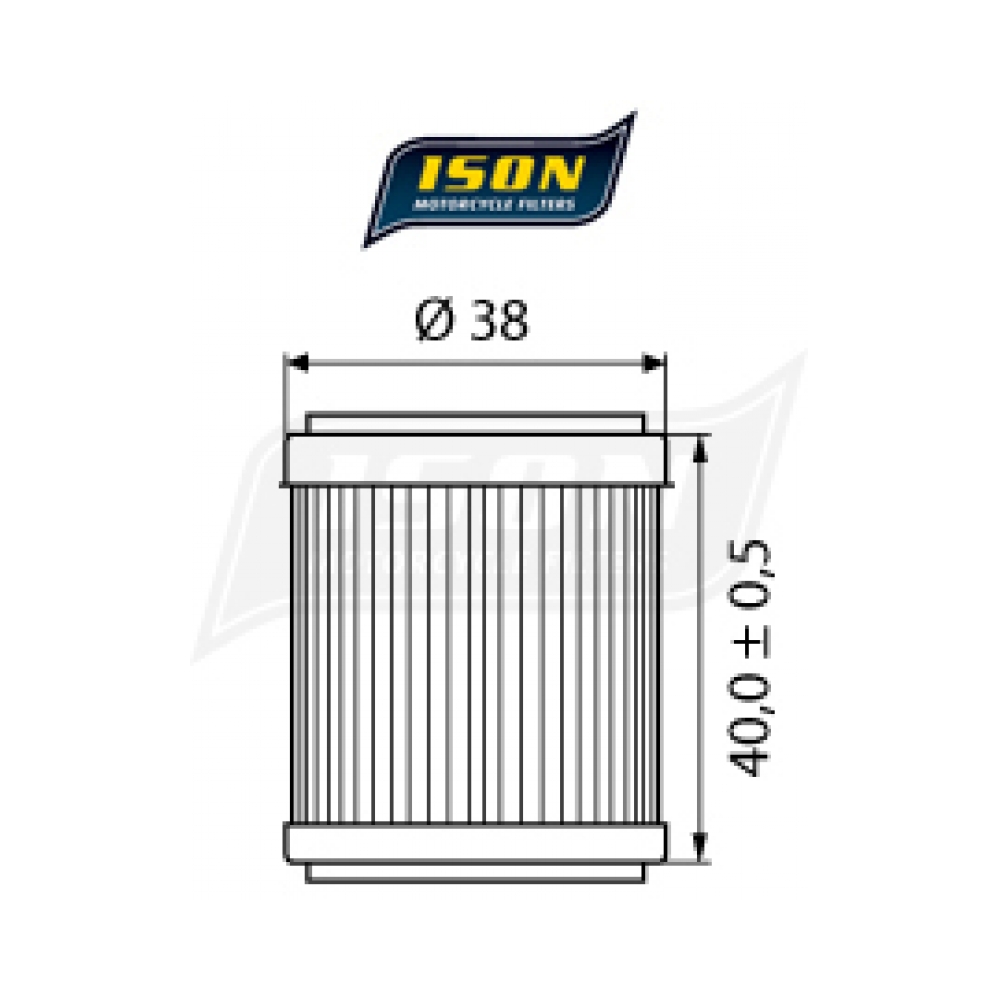 ISON Маслен филтър ISON141 Yamaha, Beta, Gas Gas - изглед 2