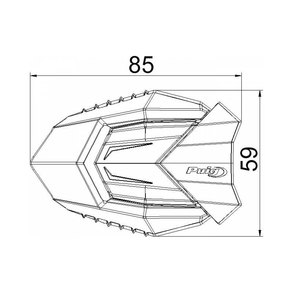 Puig Краш тапи R19 CFMoto 800NK Sport, 800NK Advanced 23-24 - изглед 3