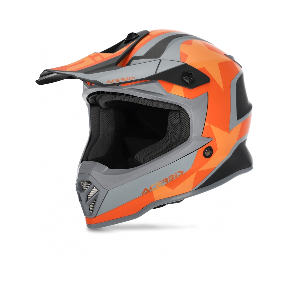 Acerbis Детска каска Impact Steel Junior Black/Orange - изглед 1