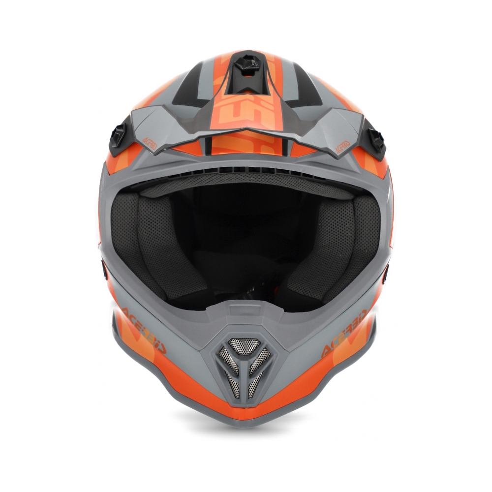 Acerbis Детска каска Impact Steel Junior Black/Orange - изглед 2