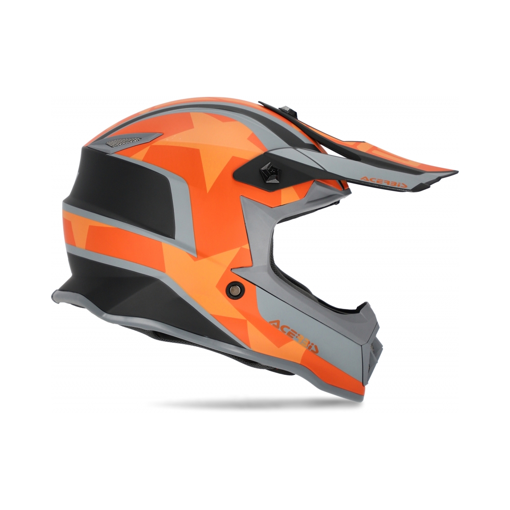 Acerbis Детска каска Impact Steel Junior Black/Orange - изглед 3