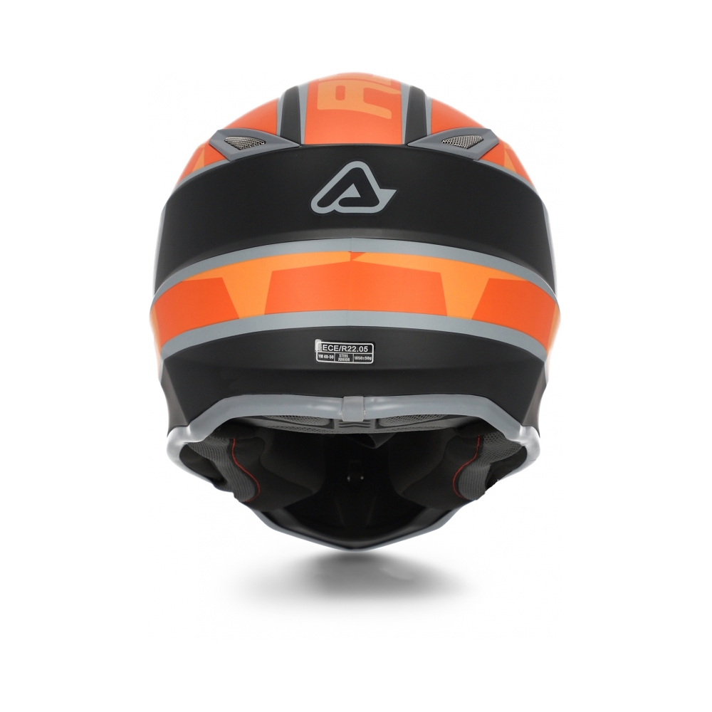 Acerbis Детска каска Impact Steel Junior Black/Orange - изглед 4