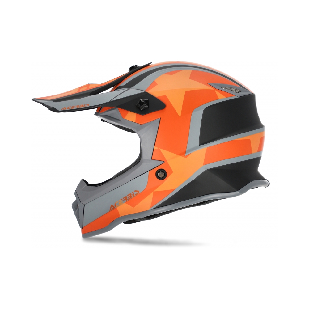 Acerbis Детска каска Impact Steel Junior Black/Orange - изглед 5