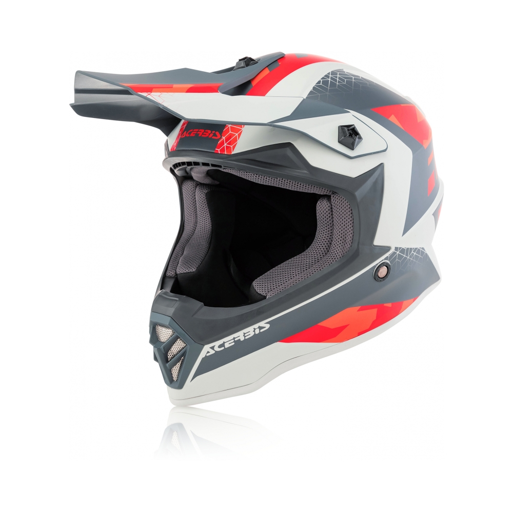 Acerbis Детска каска Impact Steel Junior Red/Grey - изглед 1