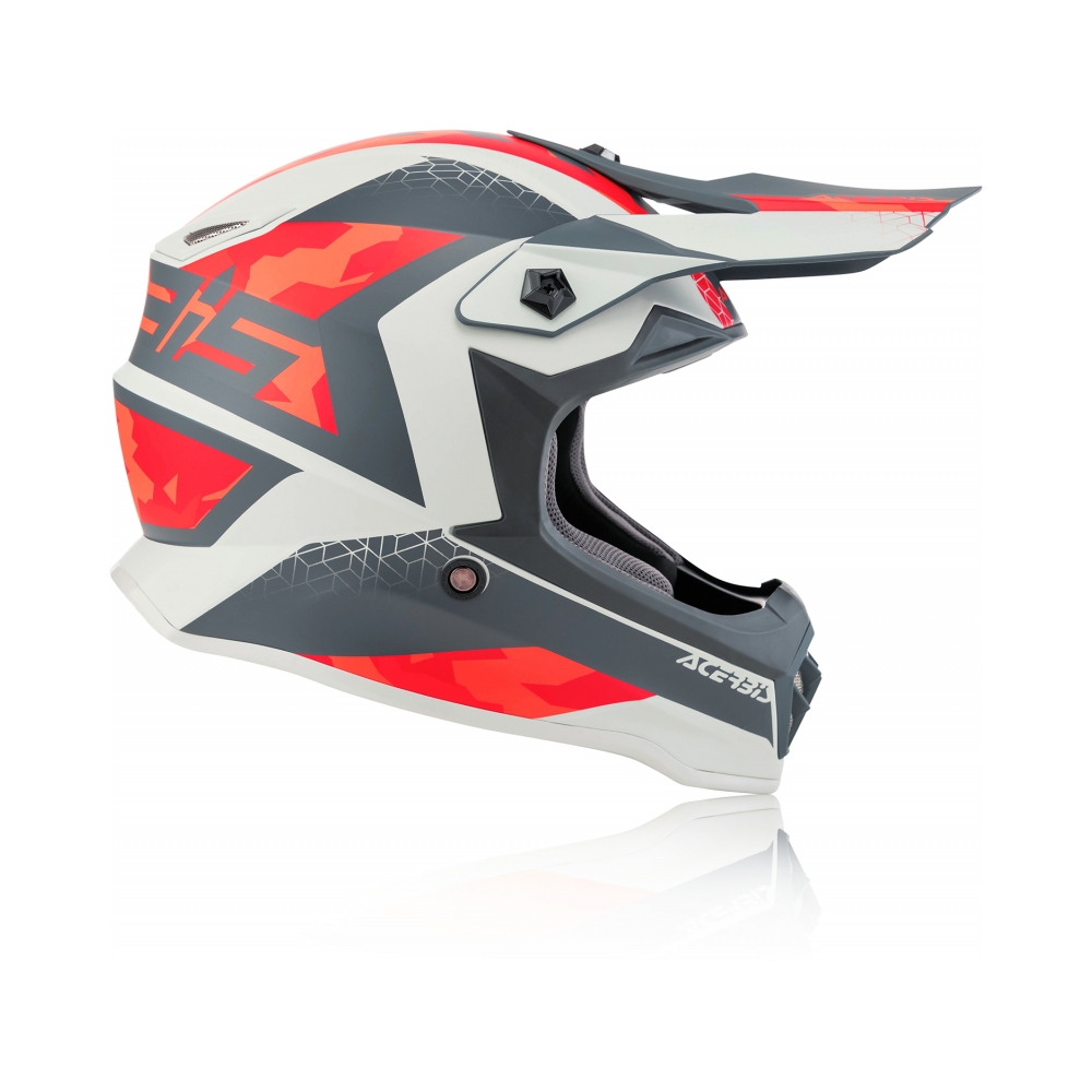 Acerbis Детска каска Impact Steel Junior Red/Grey - изглед 3