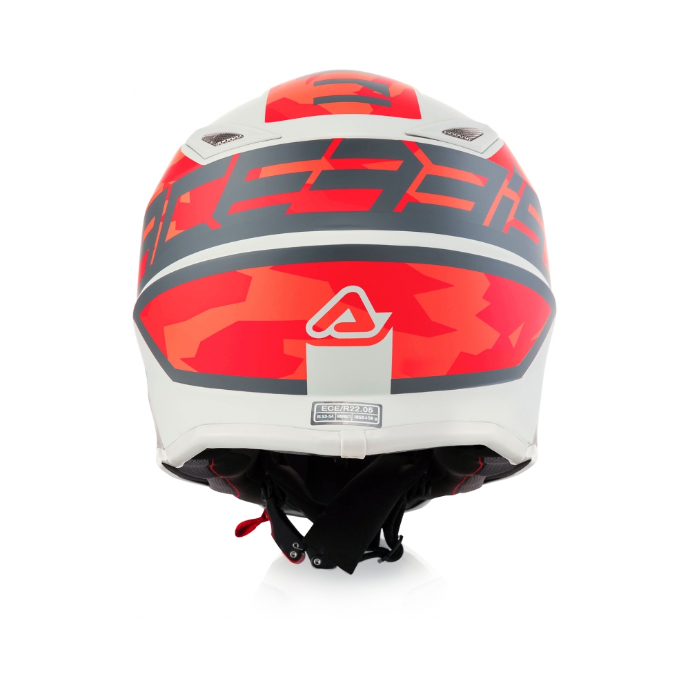 Acerbis Детска каска Impact Steel Junior Red/Grey - изглед 4