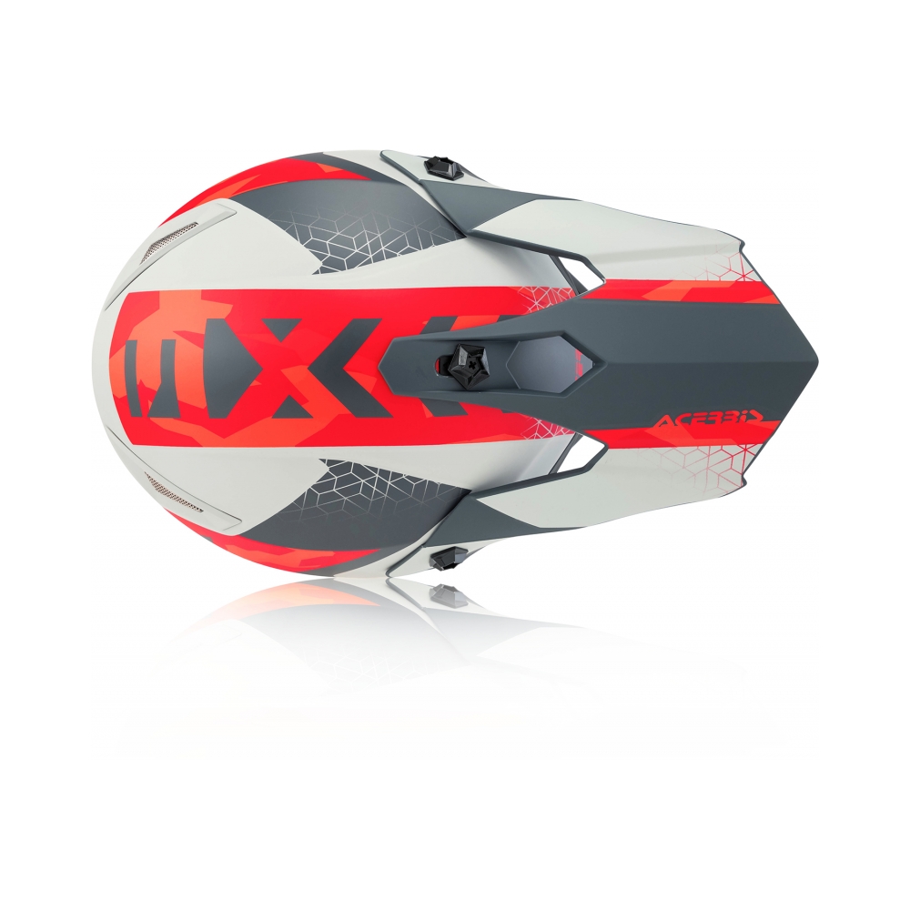 Acerbis Детска каска Impact Steel Junior Red/Grey - изглед 6