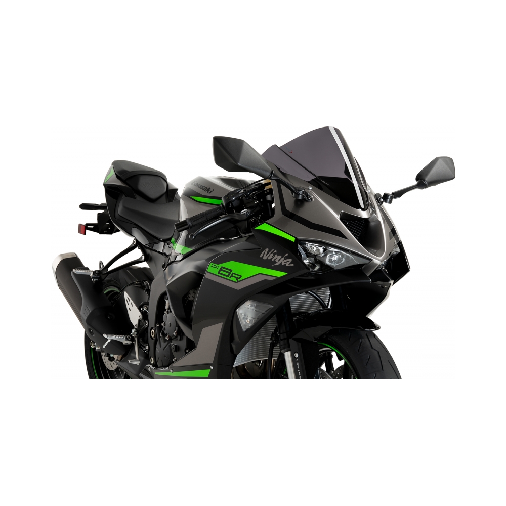 Puig Слюда Z-Racing Kawasaki ZX-6R Ninja Dark Smoke - изглед 2