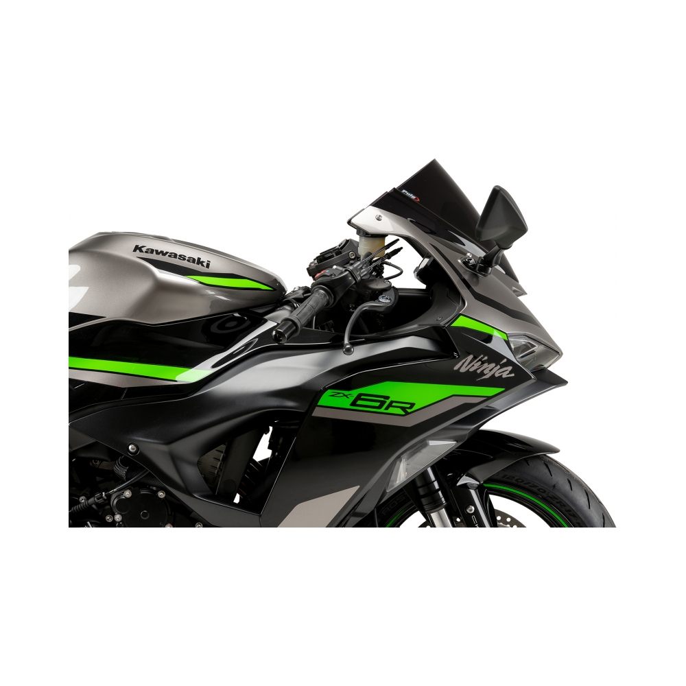 Puig Слюда Z-Racing Kawasaki ZX-6R Ninja Dark Smoke - изглед 4