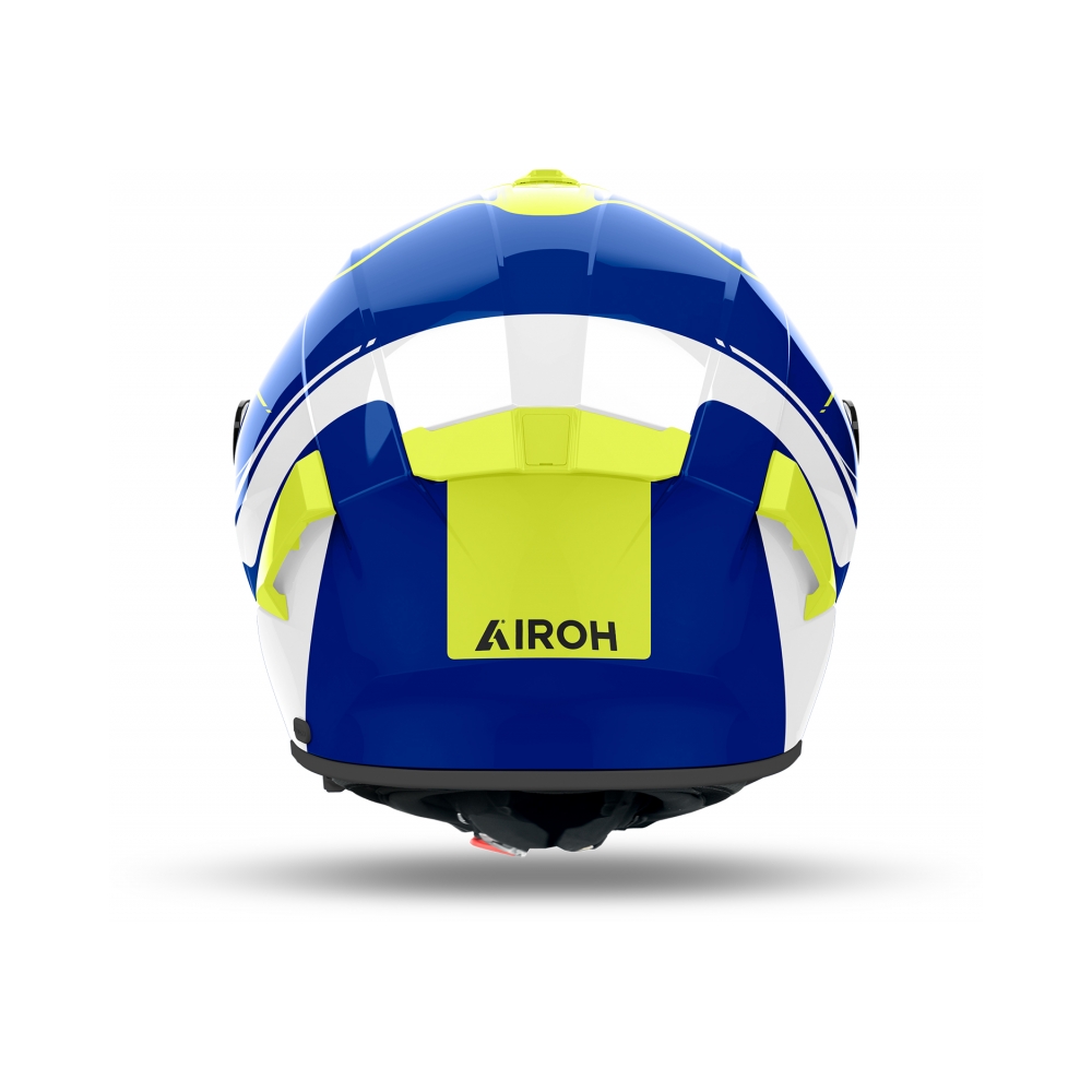 Airoh Каска Spark 2 Chrono Blue Yellow Gloss - изглед 3