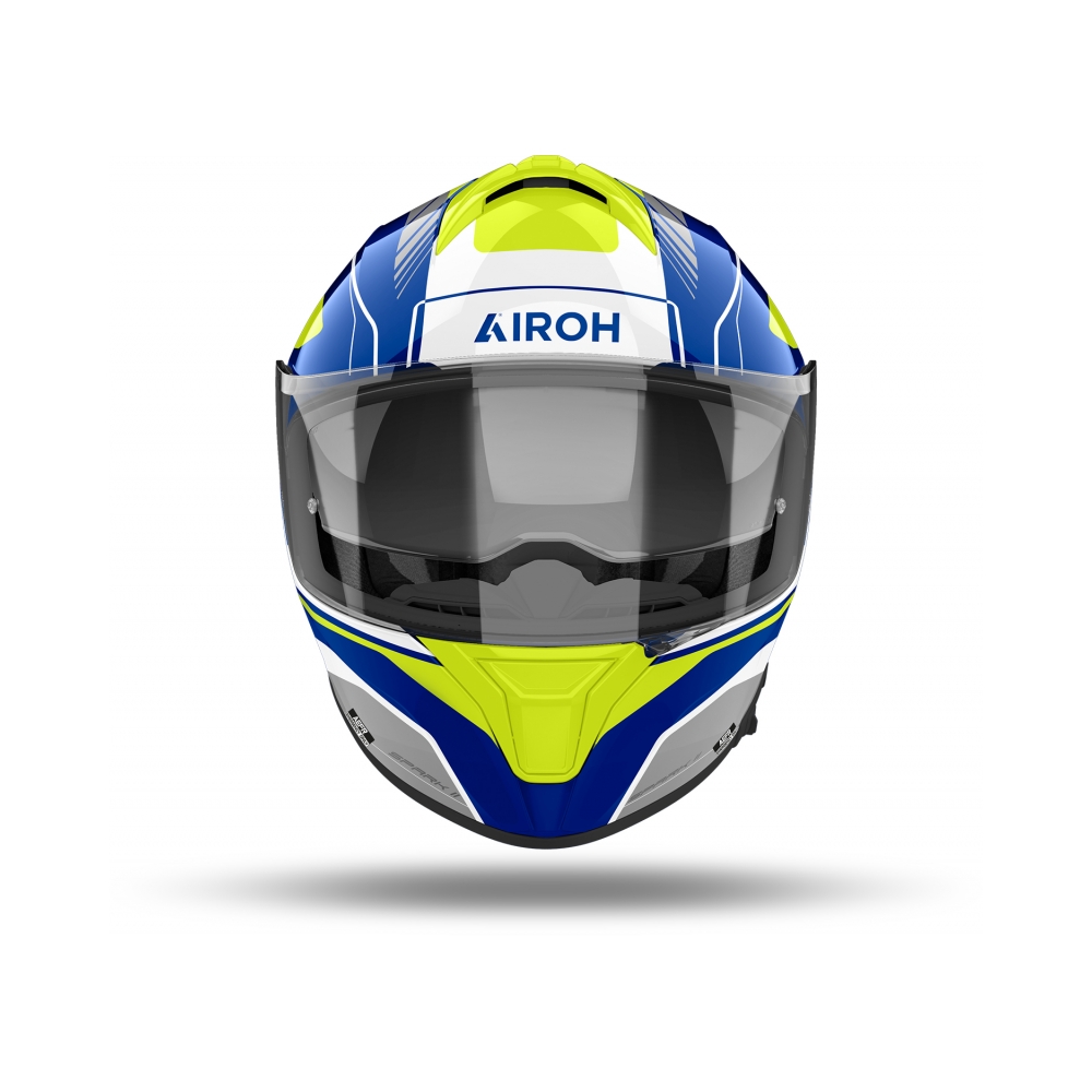 Airoh Каска Spark 2 Chrono Blue Yellow Gloss - изглед 4