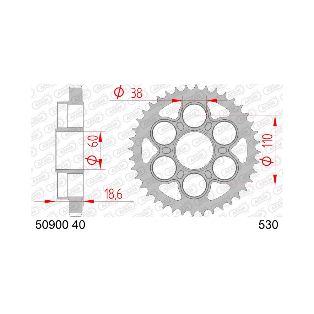 AFAM Кит верига и зъбаци Ducati Multistrada 1200 10-17 15/40/A530XHR2-G 108L - изглед 3