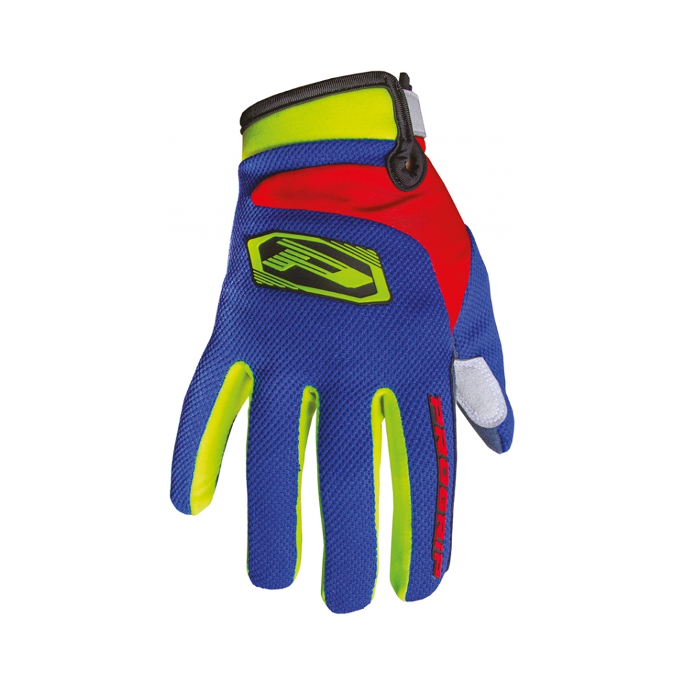 Progrip Ръкавици 4010 Yellow Fluo Electric Blue Red - изглед 1