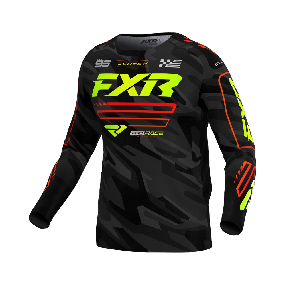 FXR Тениска Clutch MX25 Nuke HiVis Camo - изглед 1