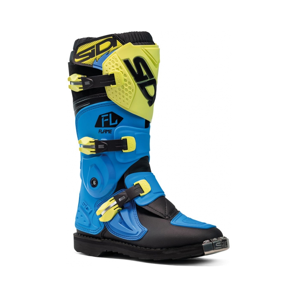 SIDI Детски ботуши Flame Light Blue Lime Black - изглед 1