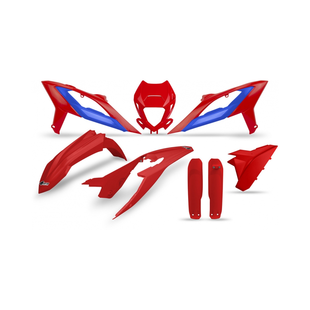 UFO Комплект пластмаси Beta RR250-450 23-24 червен-син - изглед 1