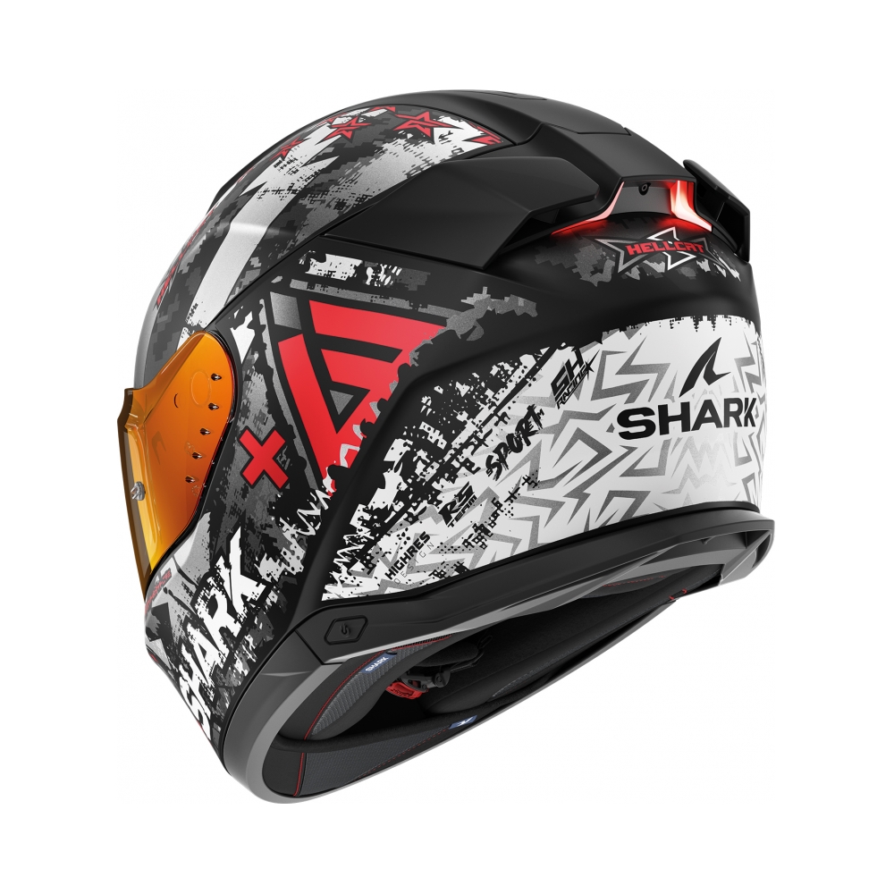 Shark Каска Skwal i3 Hellcat Mat Black Grey Red - изглед 2