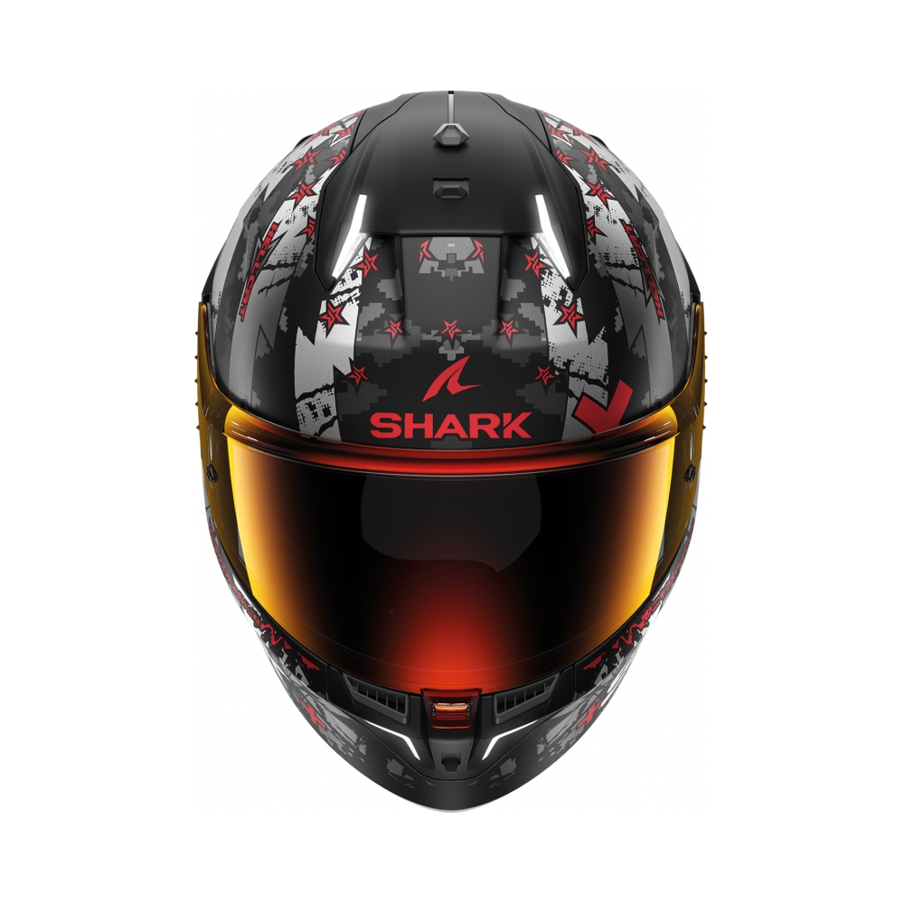 Shark Каска Skwal i3 Hellcat Mat Black Grey Red - изглед 3