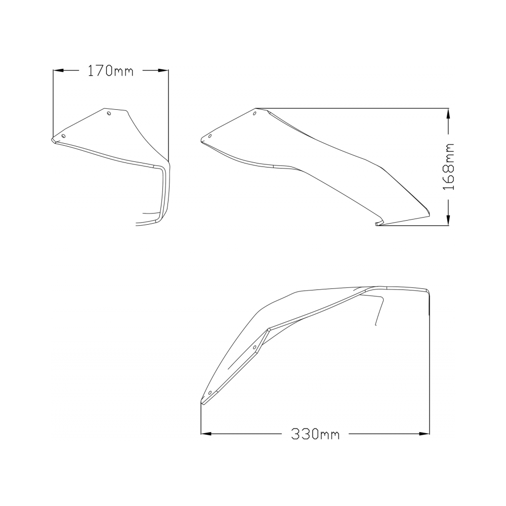 Puig Front Spoiler GP Yamaha YZF-R11000 21-25, YZF-R11000M 20-25 - изглед 7