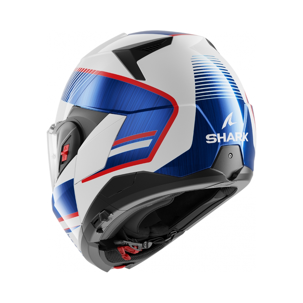 Shark Каска Oxo Sikter White Chrome Blue - изглед 2