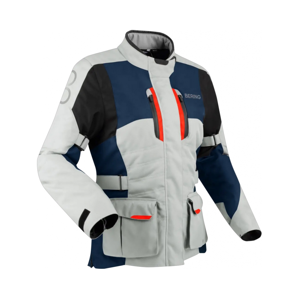 Bering Дамско яке Siberia Grey/Blue/Red - изглед 1