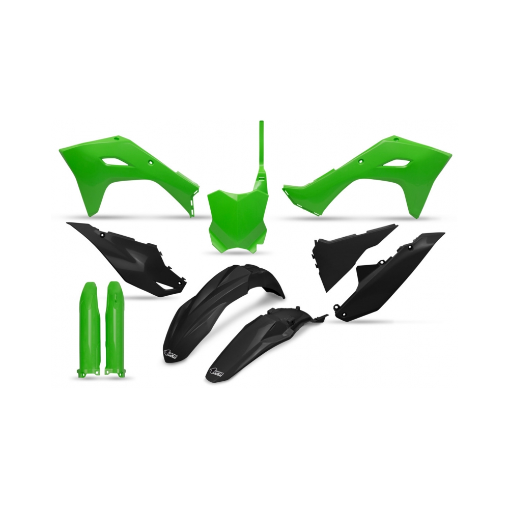 UFO Комплект пластмаси Kawasaki KX250F 2025, KX450F 24-25 Зелен - изглед 1