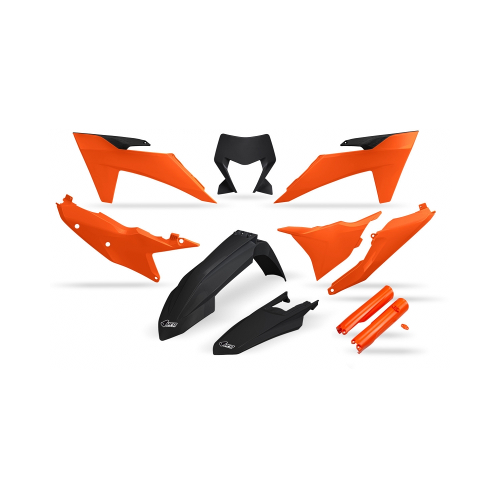 UFO Комплект пластмаси KTM EXC/EXC-F 24-25 Оранжев - изглед 1
