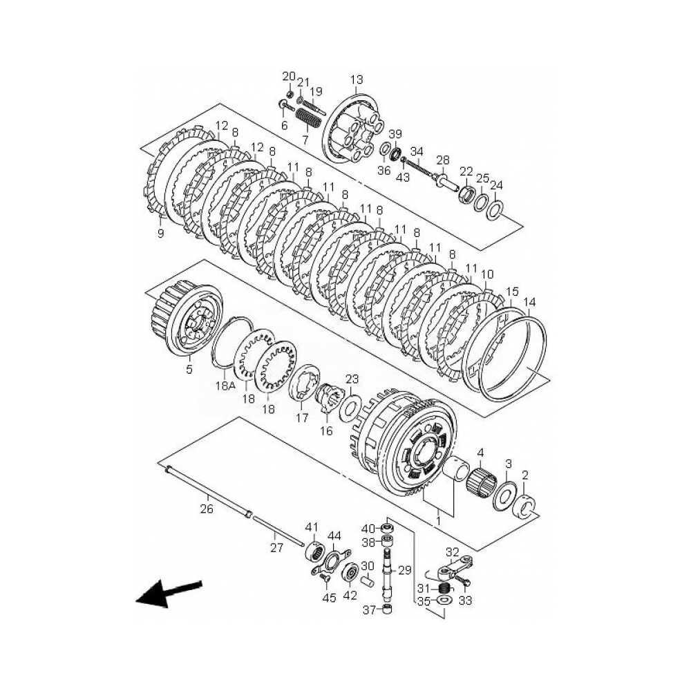 Suzuki Съединител кит OEM Suzuki GSX-R750 06-07 - изглед 3