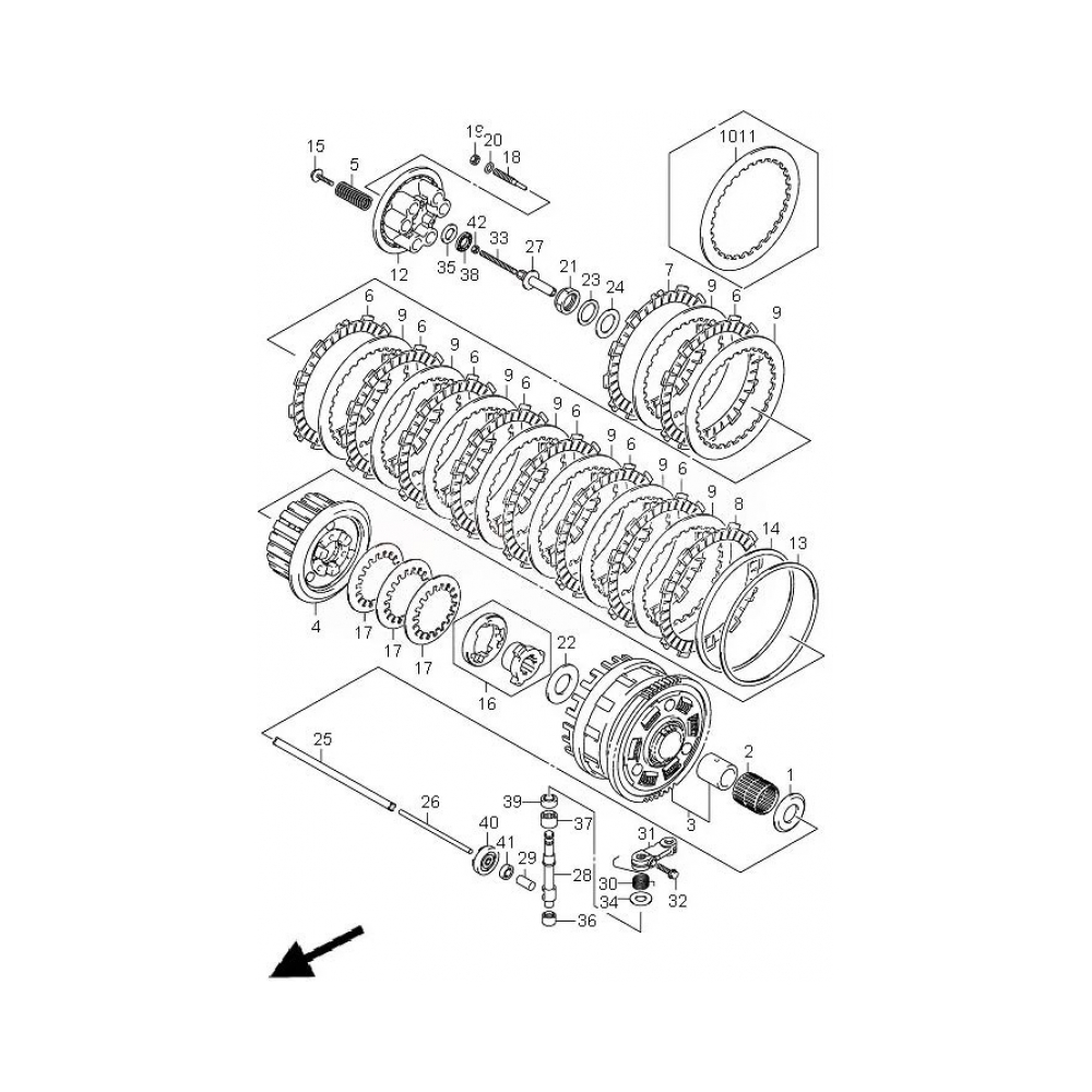 Suzuki Съединител кит OEM Suzuki GSX-R1000 05-06 - изглед 3