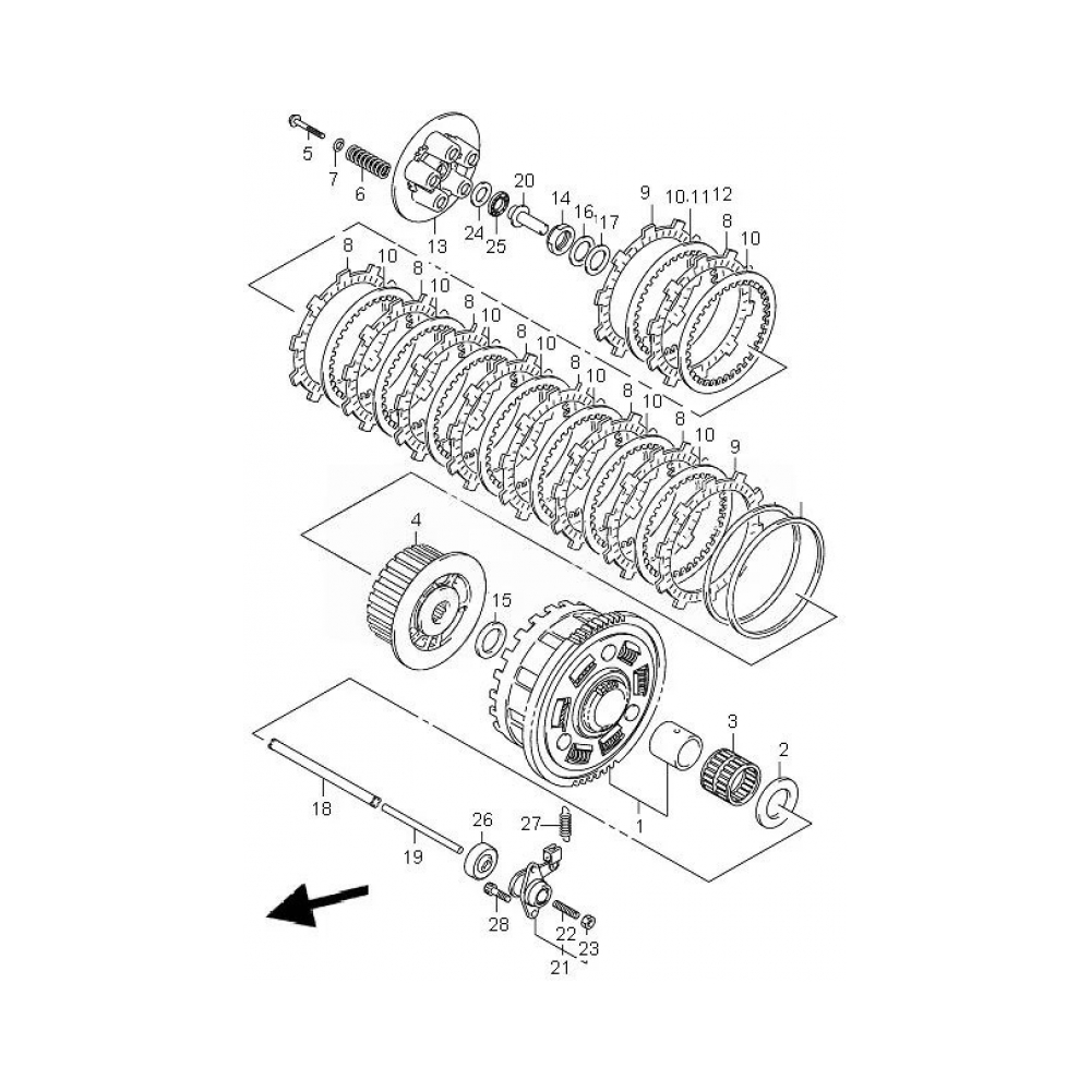 Suzuki Съединител кит OEM Suzuki GSX-R1000 01-04 - изглед 3
