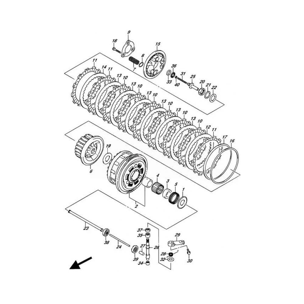 Suzuki Съединител кит OEM Suzuki GSX-R1000 17-25 - изглед 3