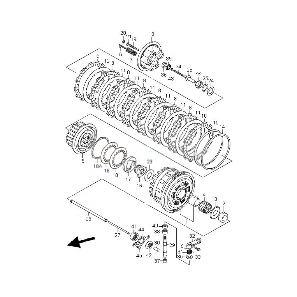 Suzuki Съединител кит OEM Suzuki GSX-R600 06-07 - изглед 3