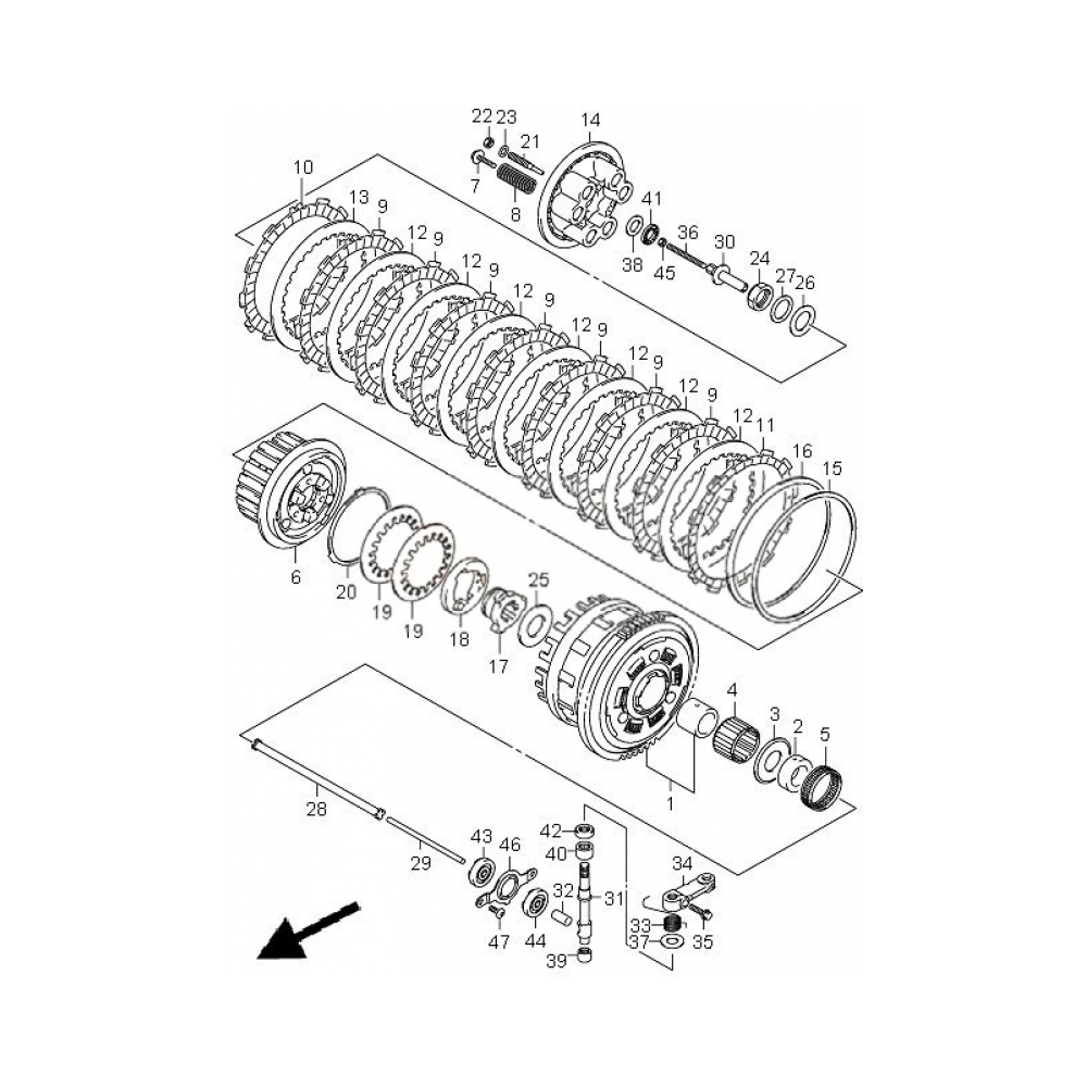 Suzuki Съединител кит OEM Suzuki GSX-R600/750 08-10 - изглед 3