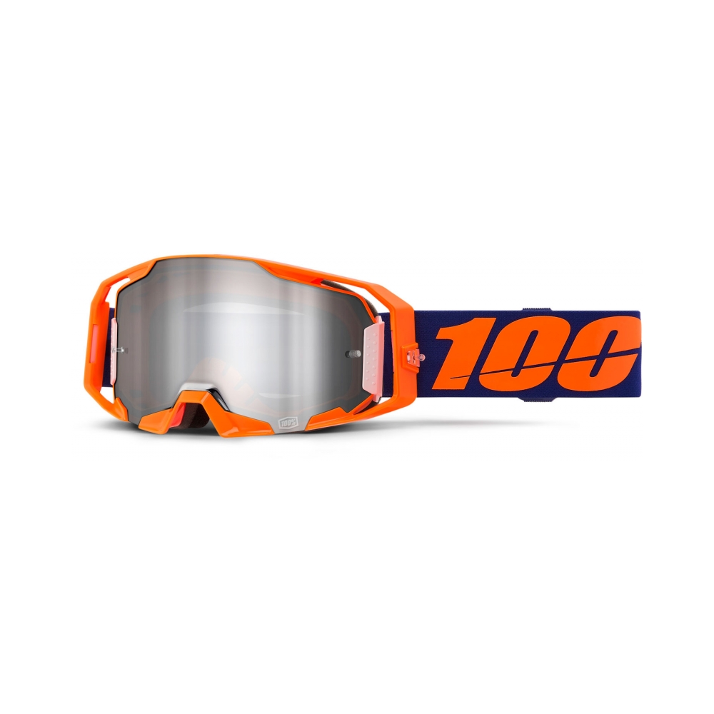 100% Очила ARmatic Neon Orange- Mirror Silver Flash - изглед 1