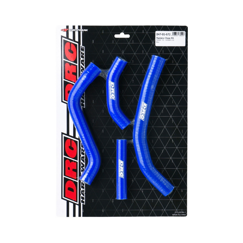 DRC-Zeta Силиконов маркуч за радиатор Yamaha WR250F 20-24, YZ250F 19-23 син - изглед 1