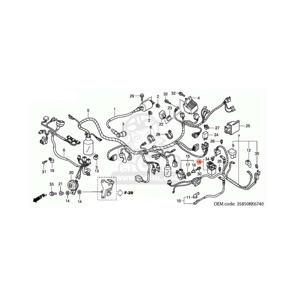 Athena Реле стартер Honda CRF250X 04-19, Kawasaki KLX250S 09-17 - изглед 8