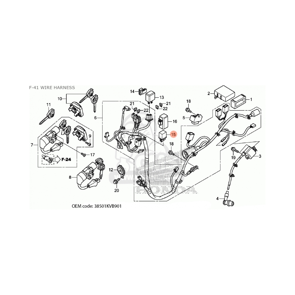 Athena Реле стартер Honda CRF110 13-23, Z125MA Monkey 18-24, C125 Super Cub 19-24 - изглед 7