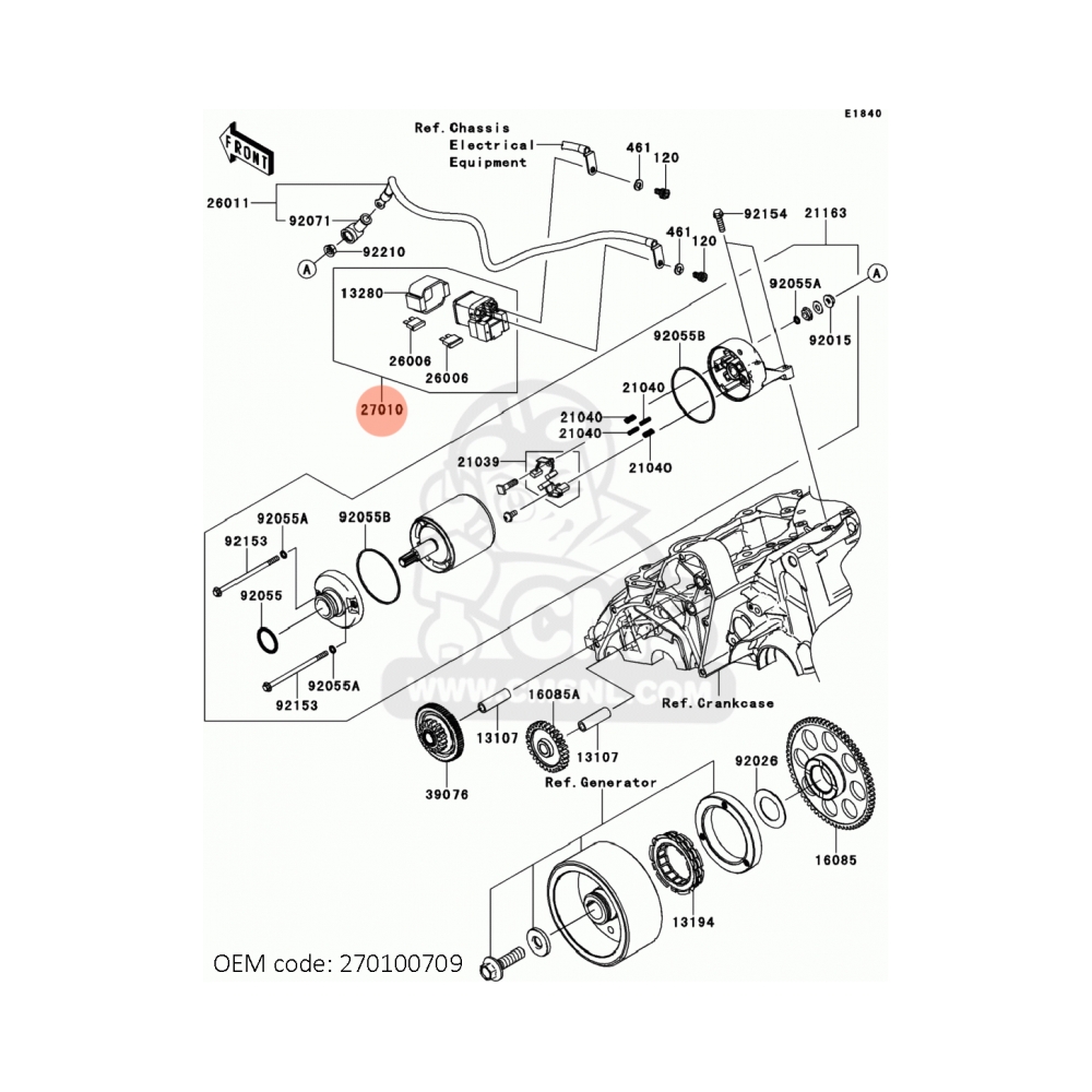 Athena Реле стартер Kawasaki Z650 19-21, EN650 Vulcan S 15-23, ER6F / ER6N 12-17 - изглед 8