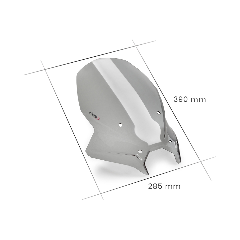 Puig Слюда New Generation Touring Yamaha MT-09 24-25, MT-09 SP 24-25, MT-09 Y-AMT 2025 Smoke - изглед 4