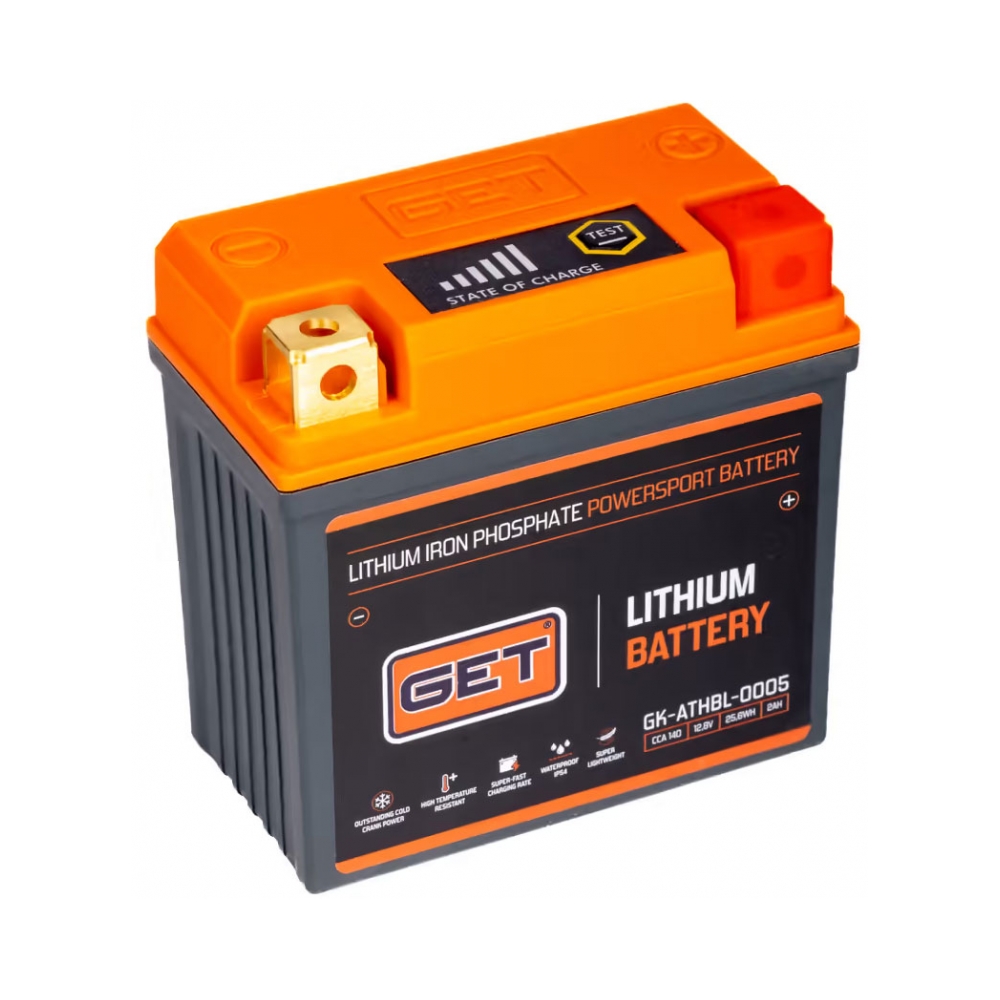 GET Литиев акумулатор 2.0Ah, 140A CCA, 450 g - изглед 1